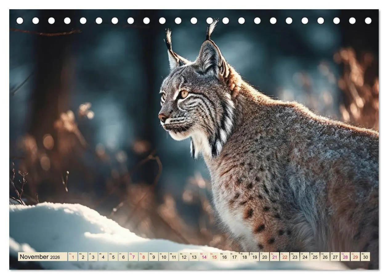 Bild: 9783457521854 | Der Luchs - scheuer Jäger (Tischkalender 2026 DIN A5 quer),...