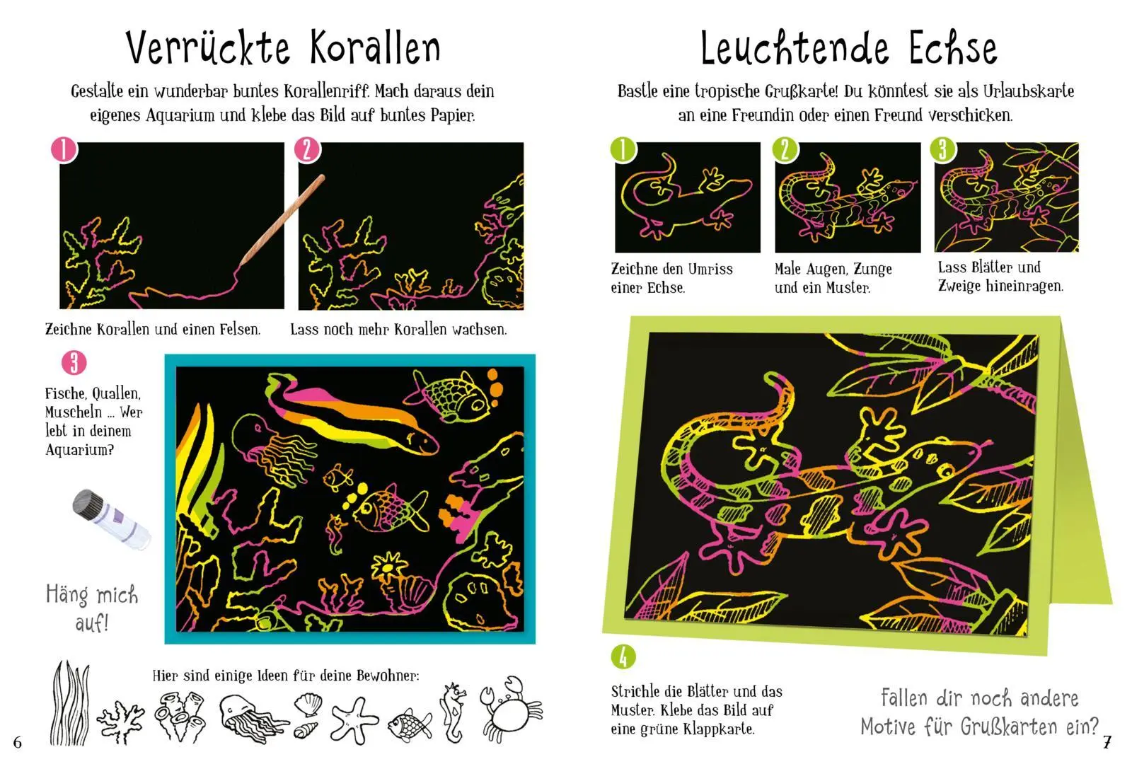 Bild: 9783551191854 | Kratzbilder für Kinder: Kreative Kratzkunst: Neon | Anton Poitier