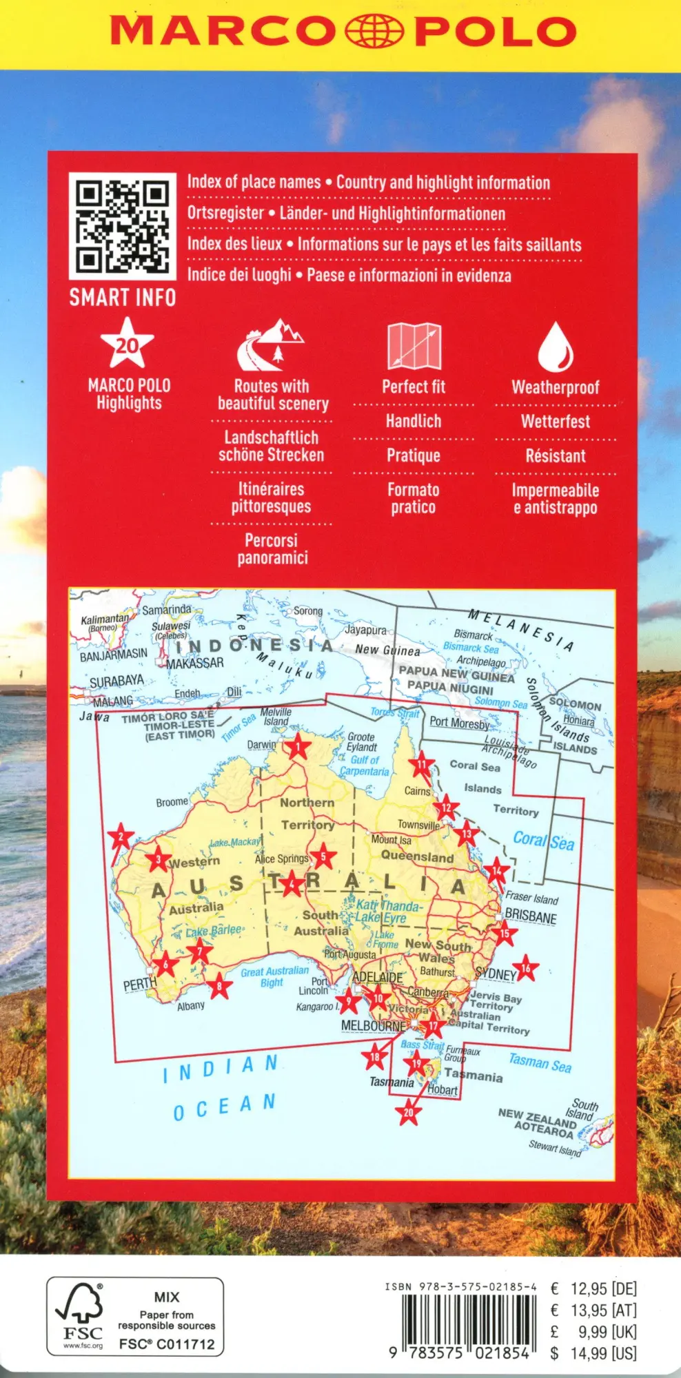 Bild: 9783575021854 | MARCO POLO Reisekarte Australien 1:4 Mio. | (Land-)Karte | Deutsch
