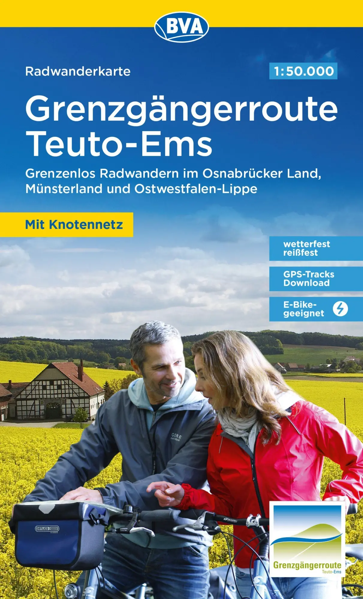 Cover: 9783969901854 | Radwanderkarte BVA Radwandern auf der Grenzgängerroute Teuto-Ems...