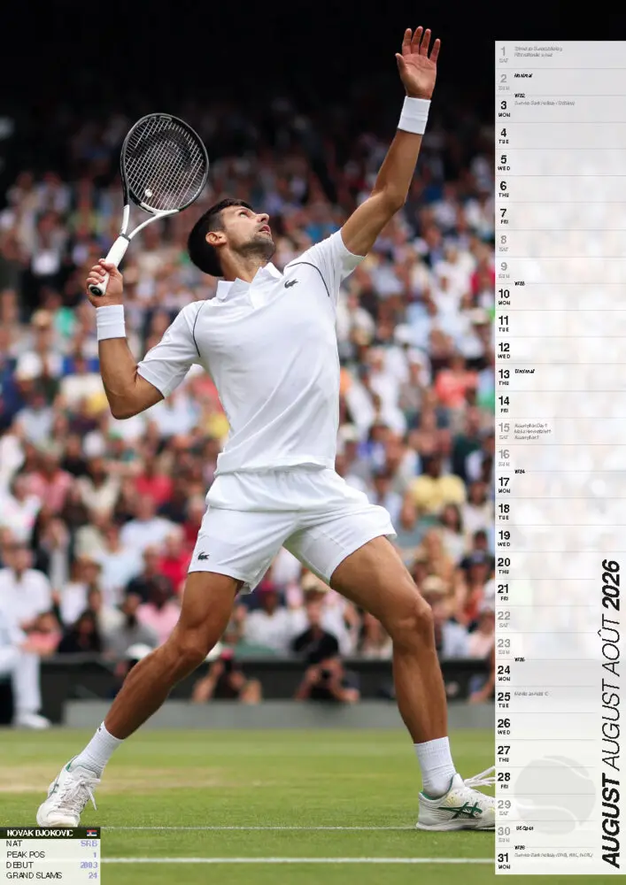 Bild: 9798893611854 | Tennis Kalender 2026 | Kalender | 14 S. | Deutsch | 2026