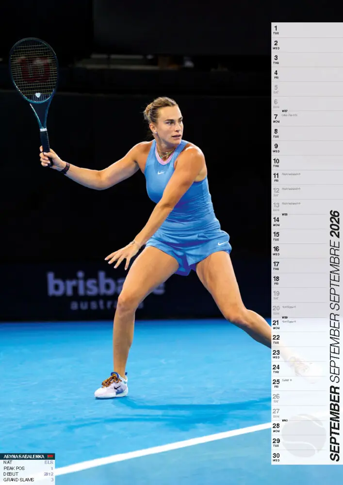 Bild: 9798893611854 | Tennis Kalender 2026 | Kalender | 14 S. | Deutsch | 2026
