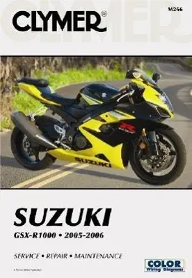 Cover: 9781599691954 | Suzuki GSX-R1000 Series Motorcycle (2005-2006) Service Repair Manual