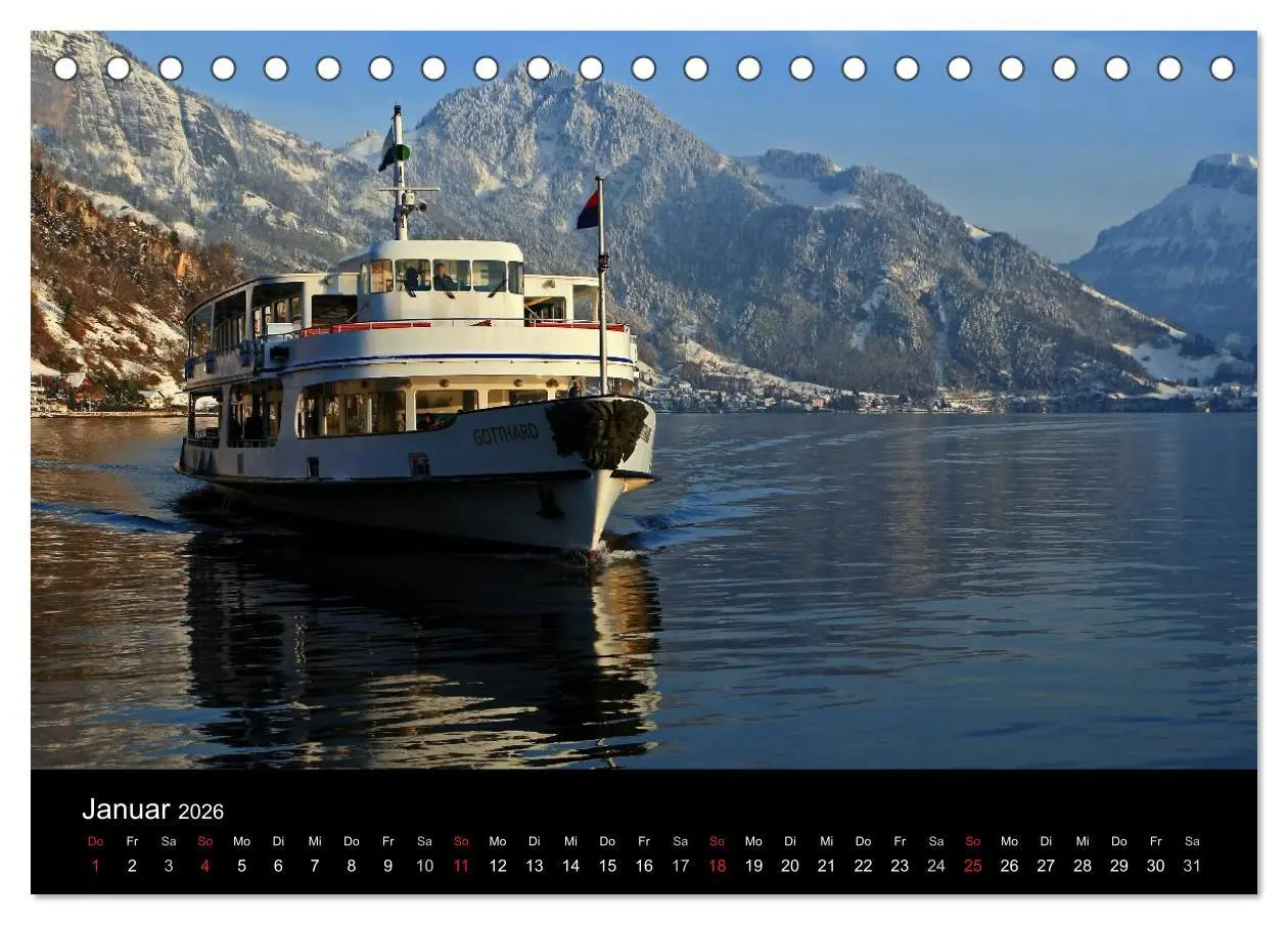 Bild: 9783516081954 | Zauber der Berge. Die Schweizer Alpen (Tischkalender 2026 DIN A5...