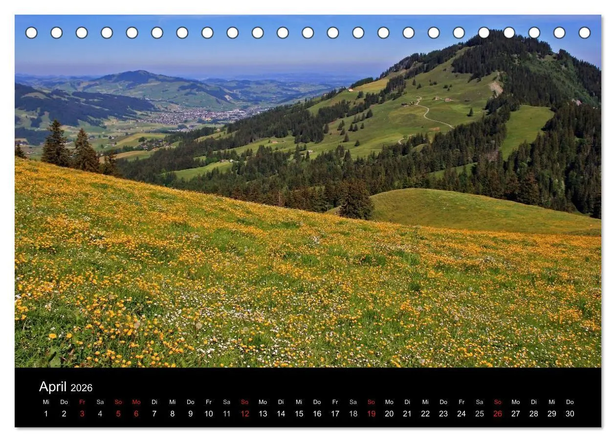 Bild: 9783516081954 | Zauber der Berge. Die Schweizer Alpen (Tischkalender 2026 DIN A5...