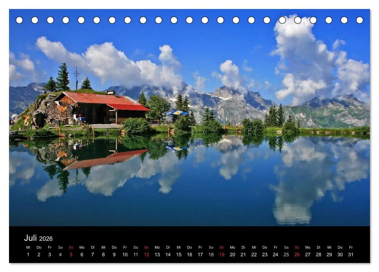 Bild: 9783516081954 | Zauber der Berge. Die Schweizer Alpen (Tischkalender 2026 DIN A5...