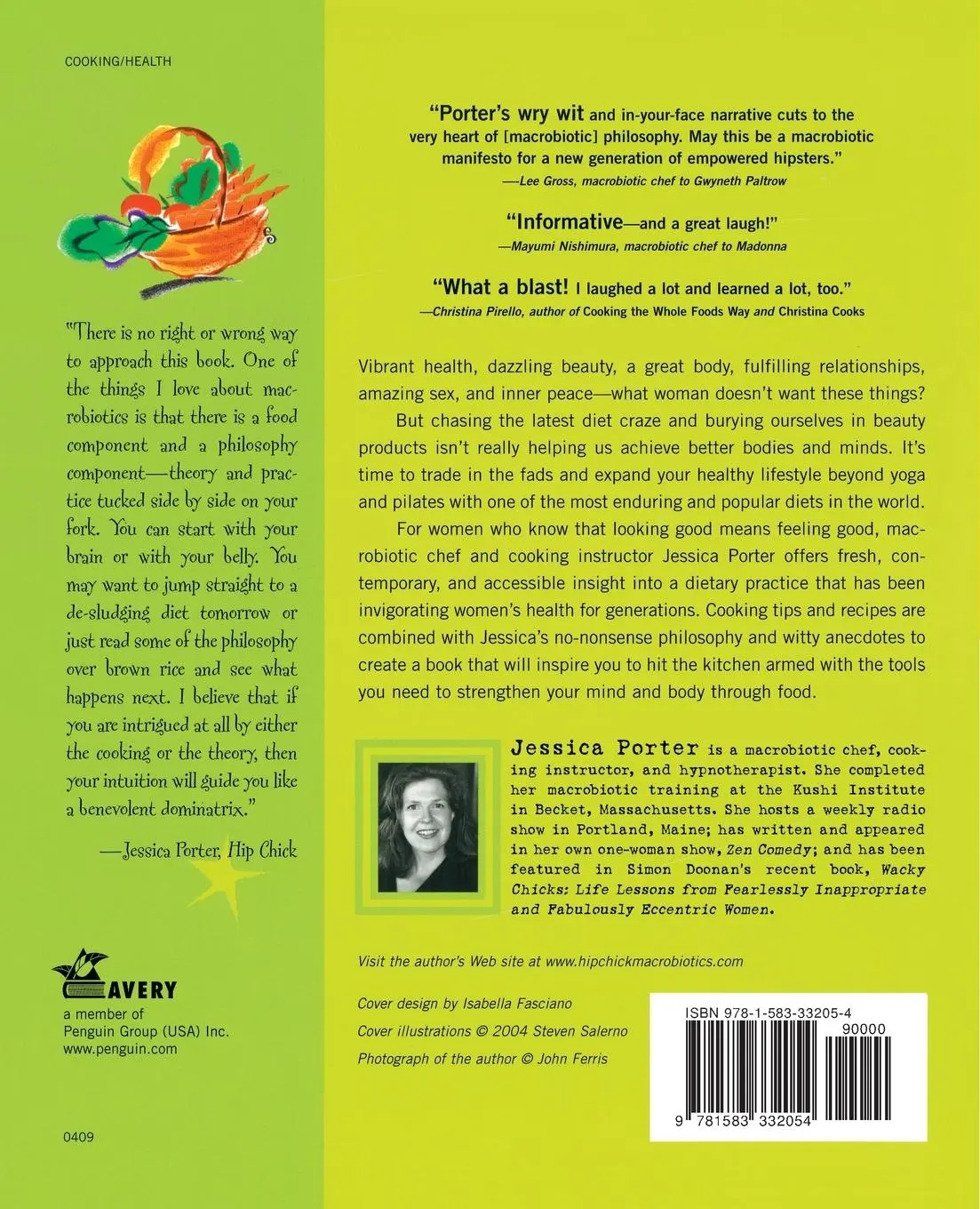 Rückseite: 9781583332054 | The Hip Chick's Guide to Macrobiotics | Jessica Porter | Taschenbuch