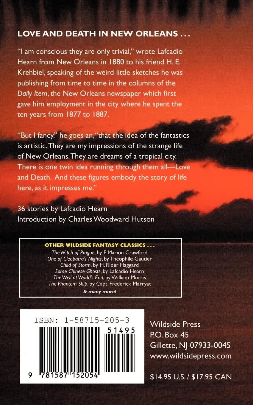 Rückseite: 9781587152054 | Fantastics and Other Fancies | Lafcadio Hearn | Taschenbuch | Englisch