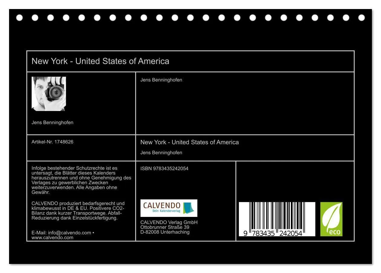 Bild: 9783435242054 | New York - United States of America (Tischkalender 2025 DIN A5...