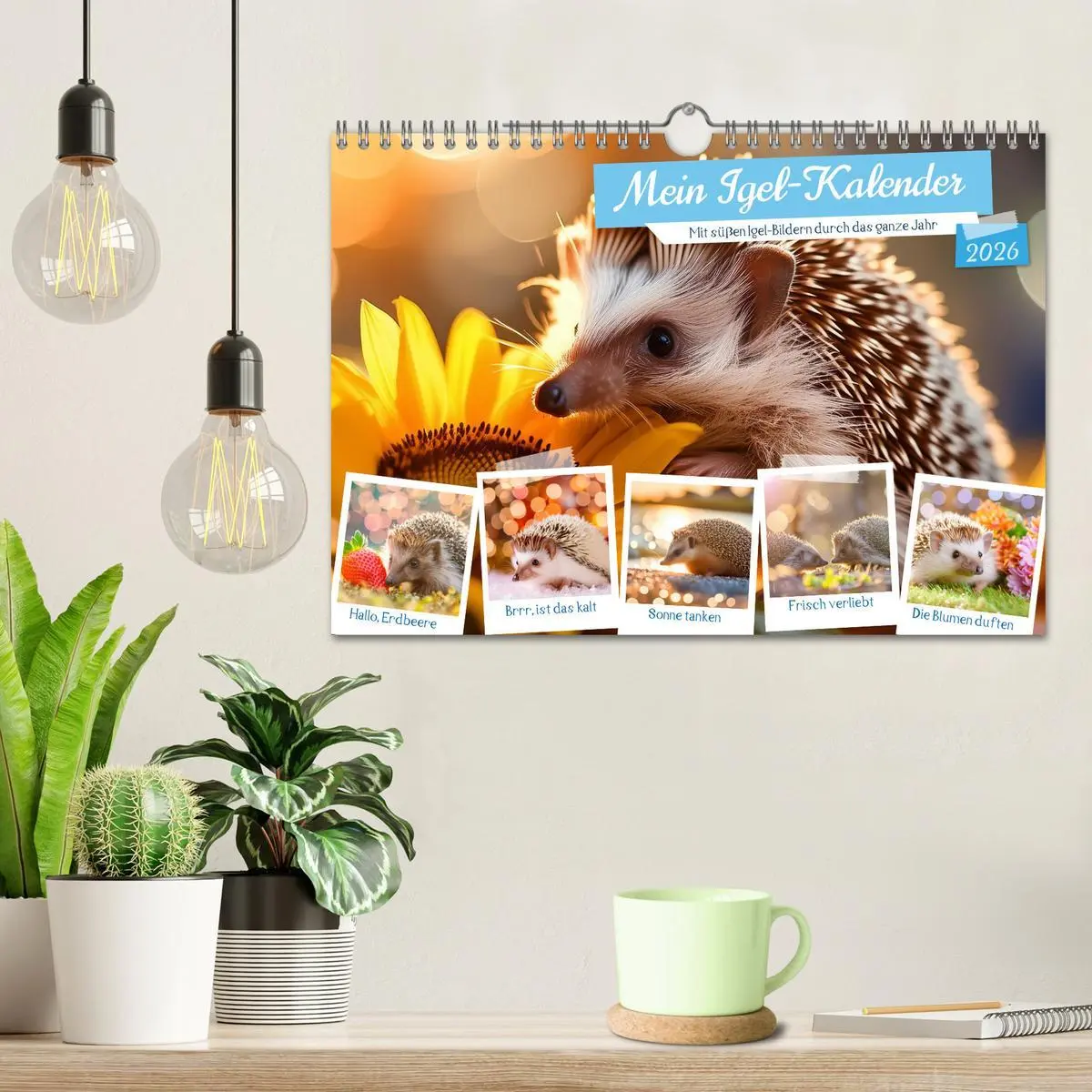 Bild: 9783457332054 | Mein Igel-Kalender (Wandkalender 2026 DIN A4 quer), CALVENDO...