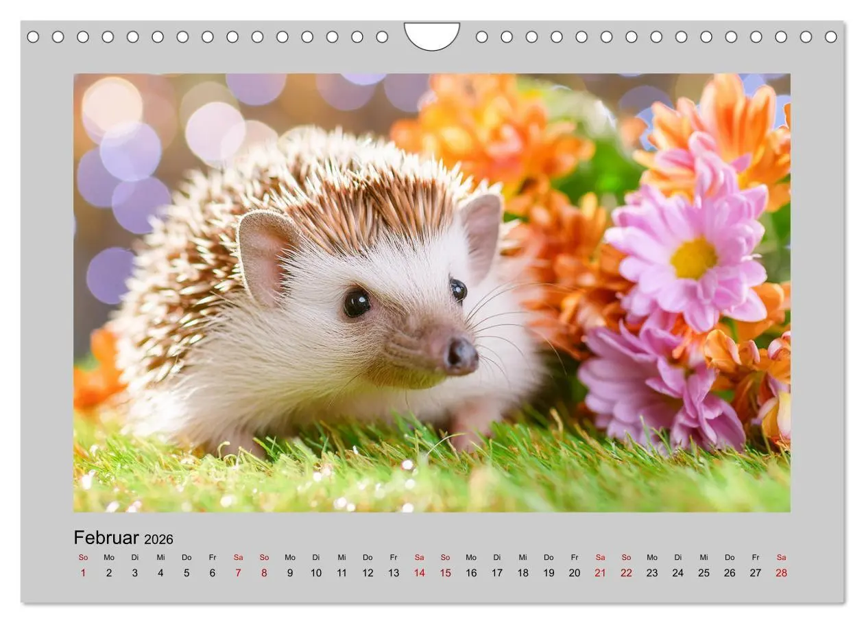 Bild: 9783457332054 | Mein Igel-Kalender (Wandkalender 2026 DIN A4 quer), CALVENDO...