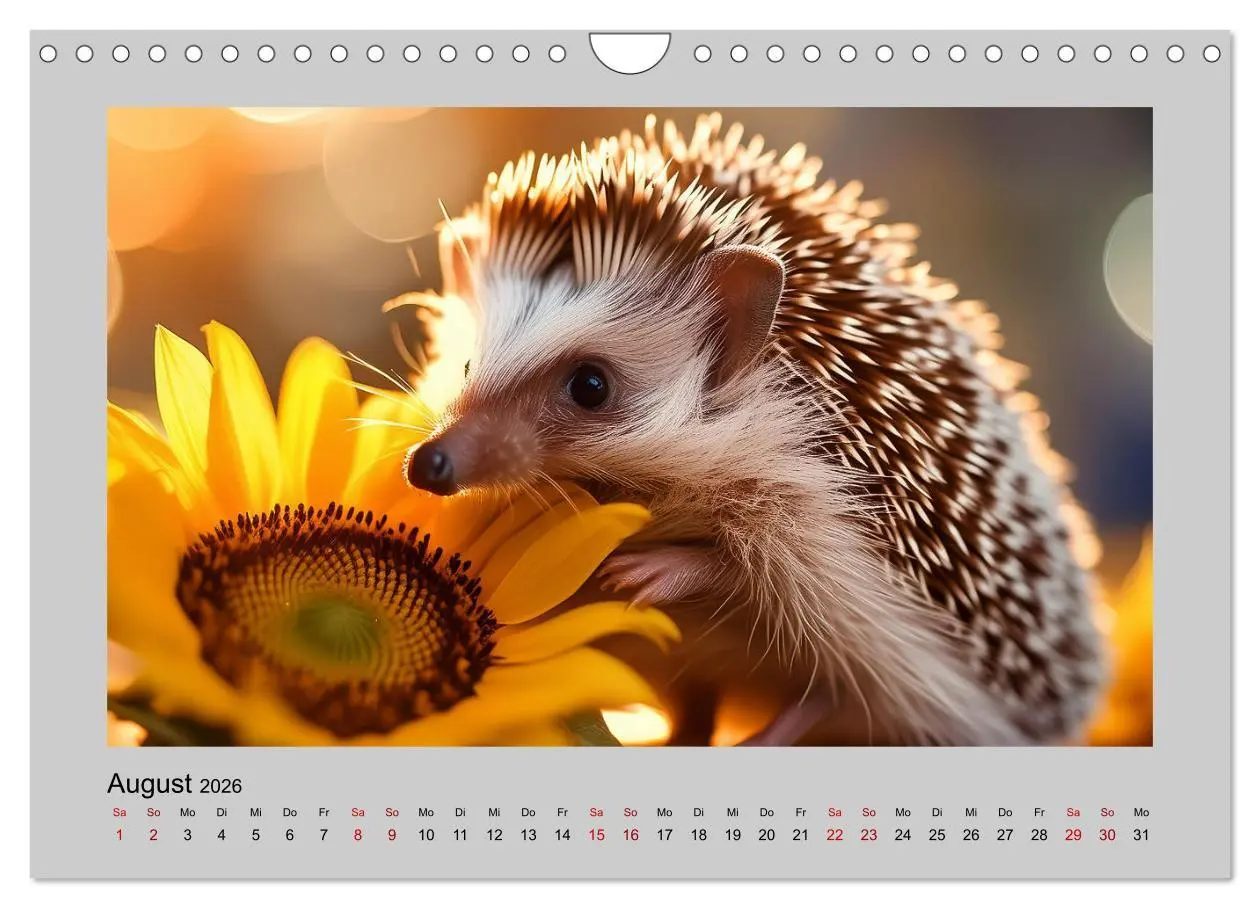 Bild: 9783457332054 | Mein Igel-Kalender (Wandkalender 2026 DIN A4 quer), CALVENDO...