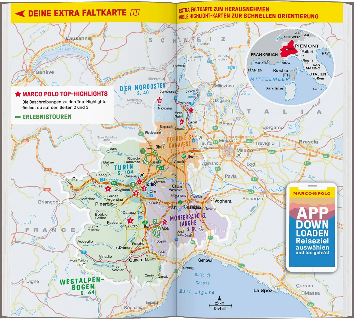 Bild: 9783829742054 | MARCO POLO Reiseführer Piemont, Turin | Stefanie Claus (u. a.) | Buch