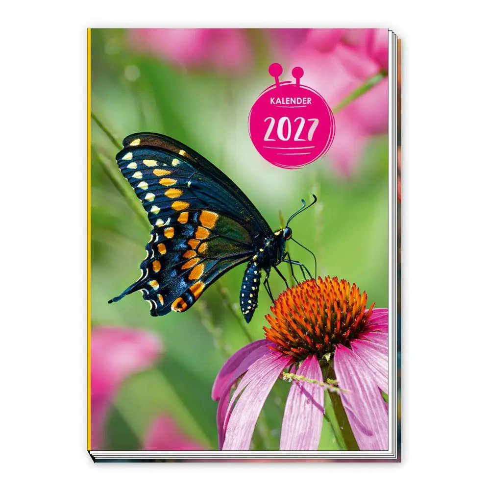 Cover: 4251901512154 | TRÖTSCH - Taschenkalender A7 Schmetterling 2027 | Mini-Terminkalender