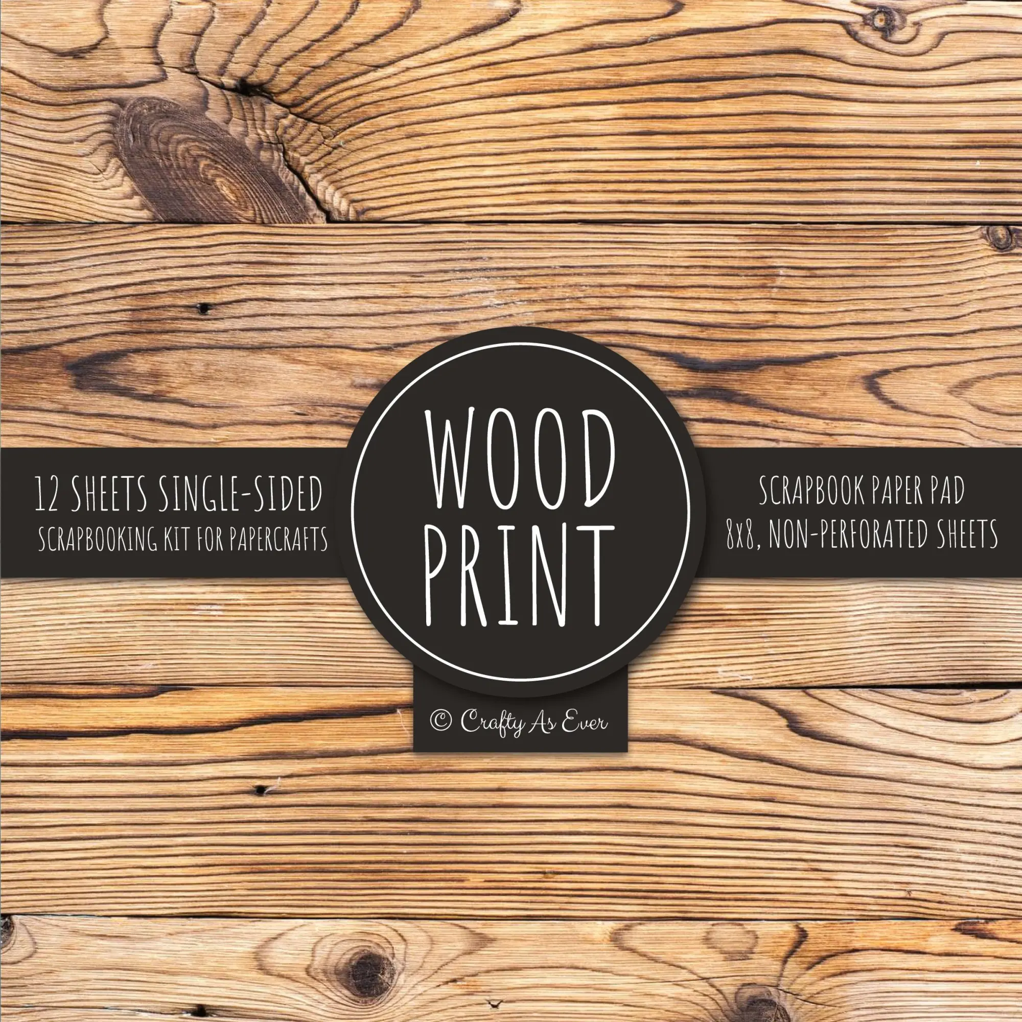 Cover: 9781636572154 | Wood Print Scrapbook Paper Pad | Crafty As Ever | Taschenbuch | 2022