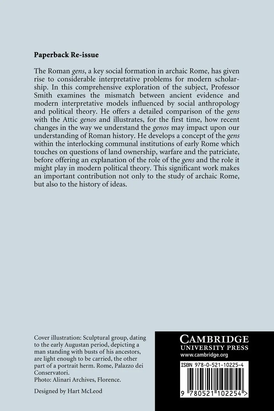 Rückseite: 9780521102254 | The Roman Clan | The Gens from Ancient Ideology to Modern Anthropology