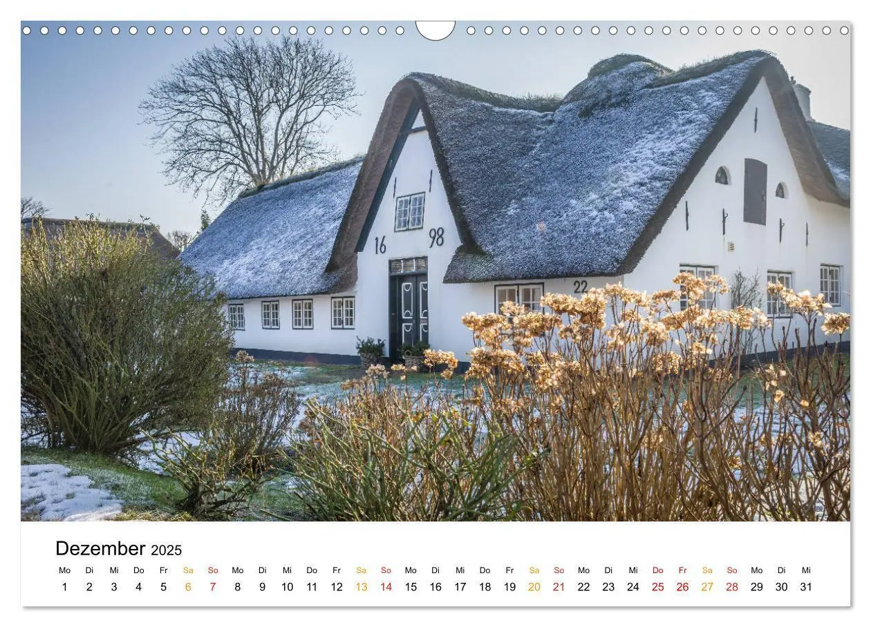 Bild: 9783435152254 | Sylter Friesenhäuser (Wandkalender 2025 DIN A3 quer), CALVENDO...