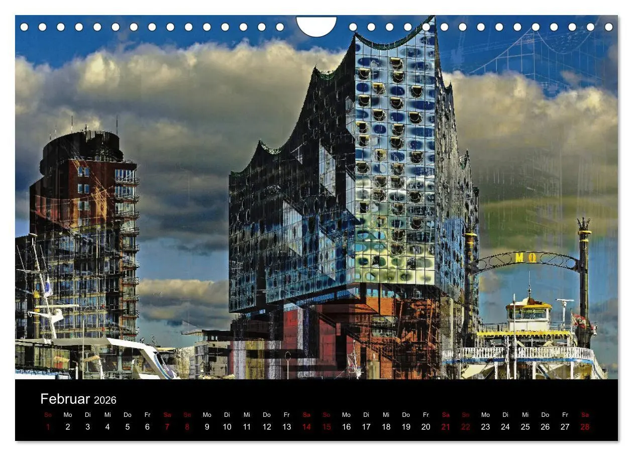 Bild: 9783457862254 | Elbphilharmonie-ARTig (Wandkalender 2026 DIN A4 quer), CALVENDO...