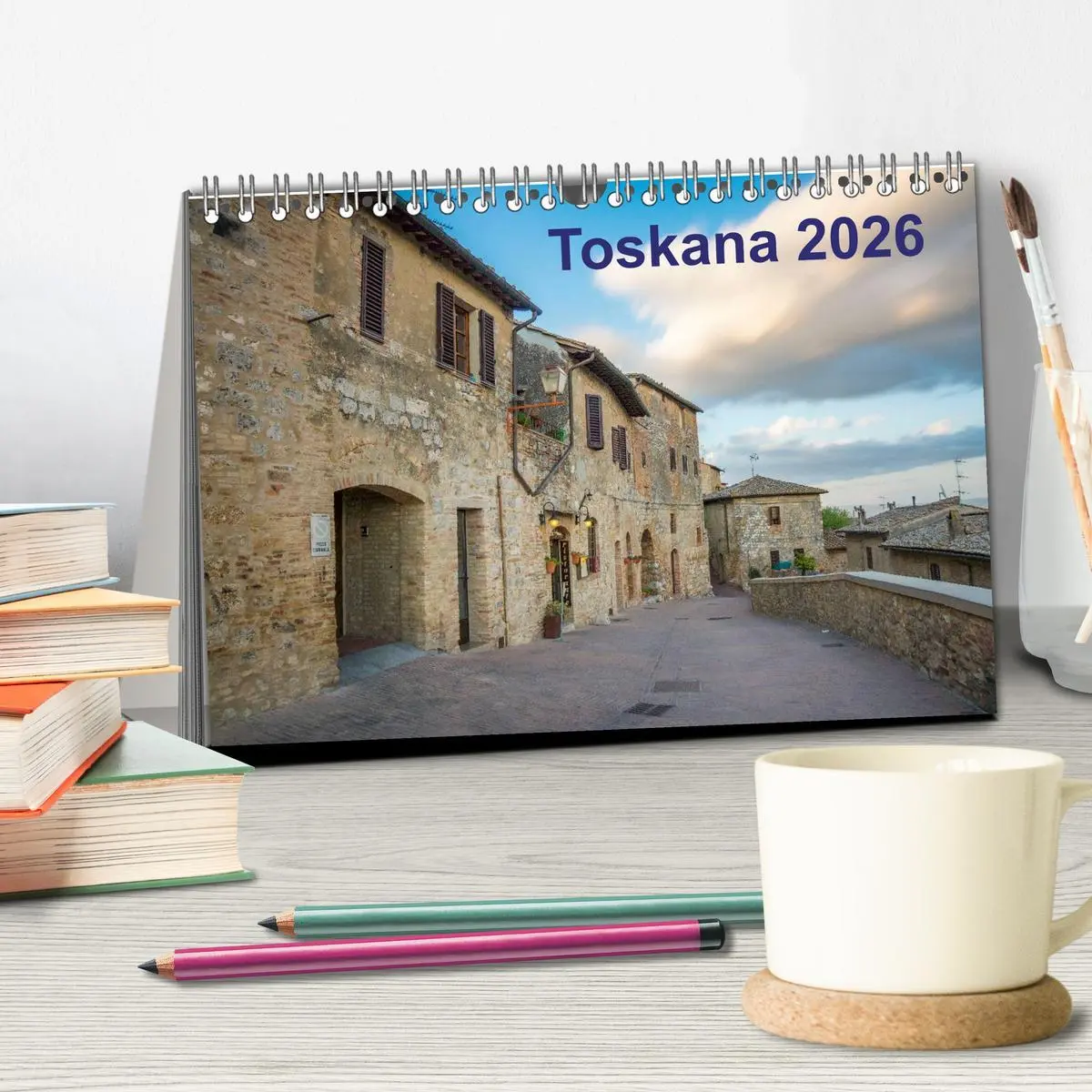 Bild: 9783516022254 | Toskana - 2026 (Tischkalender 2026 DIN A5 quer), CALVENDO...