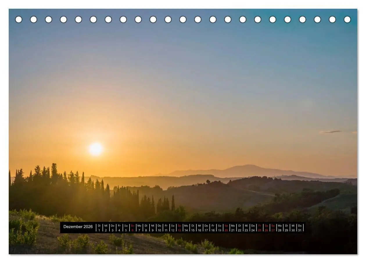 Bild: 9783516022254 | Toskana - 2026 (Tischkalender 2026 DIN A5 quer), CALVENDO...