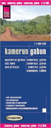 Cover: 9783831772254 | Reise Know-How Landkarte Kamerun, Gabun (1:1.300.000) | (Land-)Karte