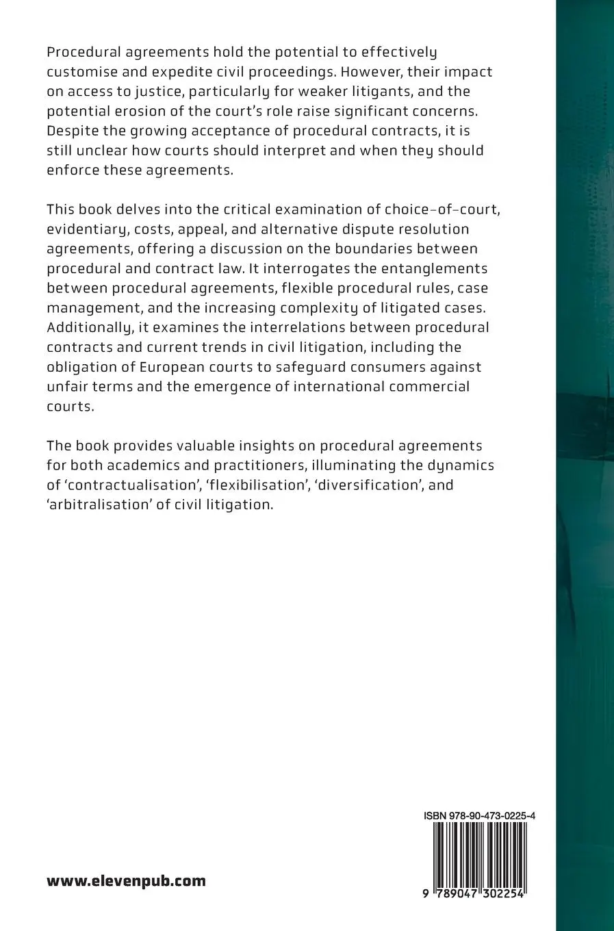 Rückseite: 9789047302254 | Shaping Civil Litigation Using Procedural Agreements | Nylund (u. a.)