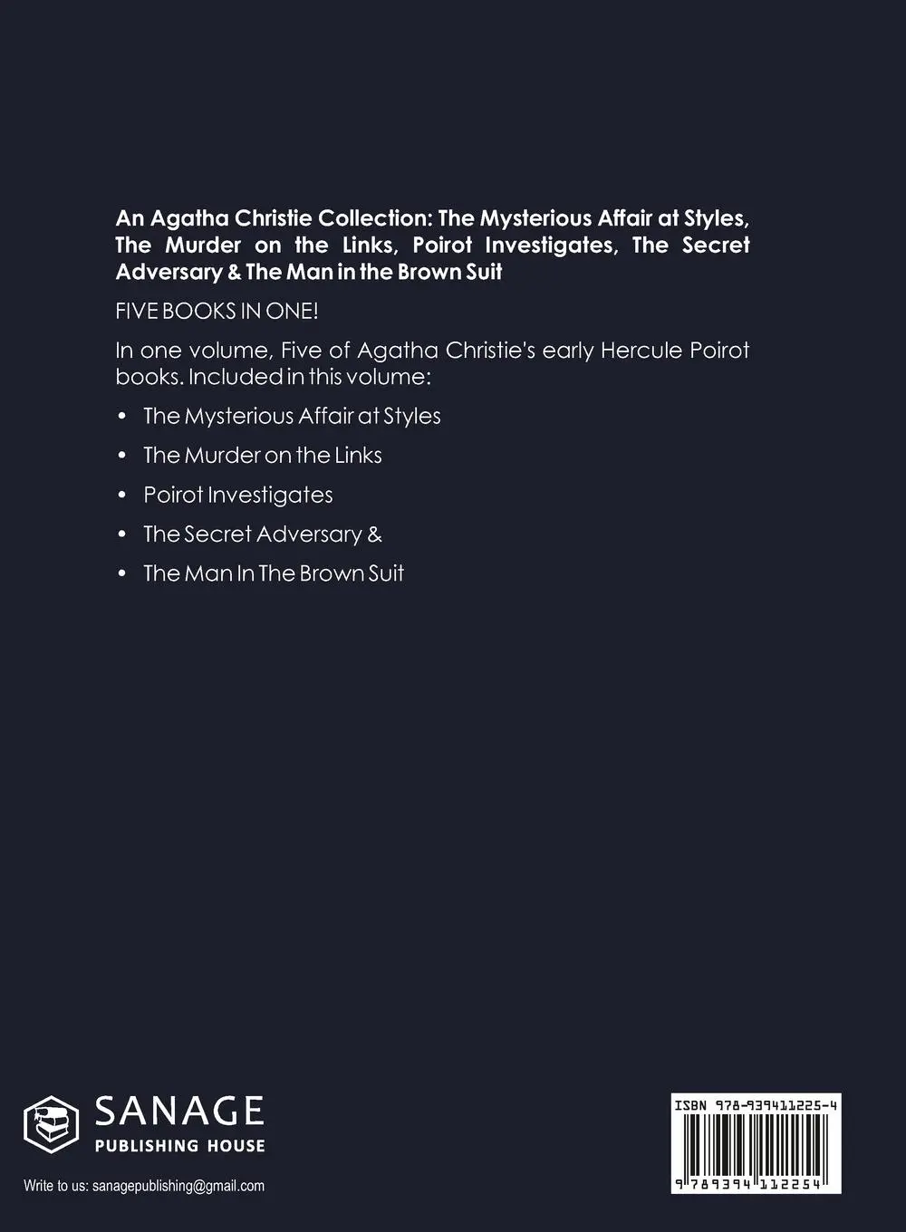 Rückseite: 9789394112254 | The Agatha Christie Collection | Agatha Christie | Taschenbuch | 2022