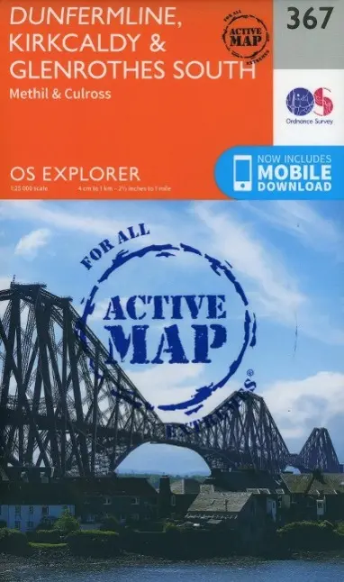 Cover: 9780319472354 | Dunfermline, Kirkcaldy and Glenrothes South | Ordnance Survey | 2015