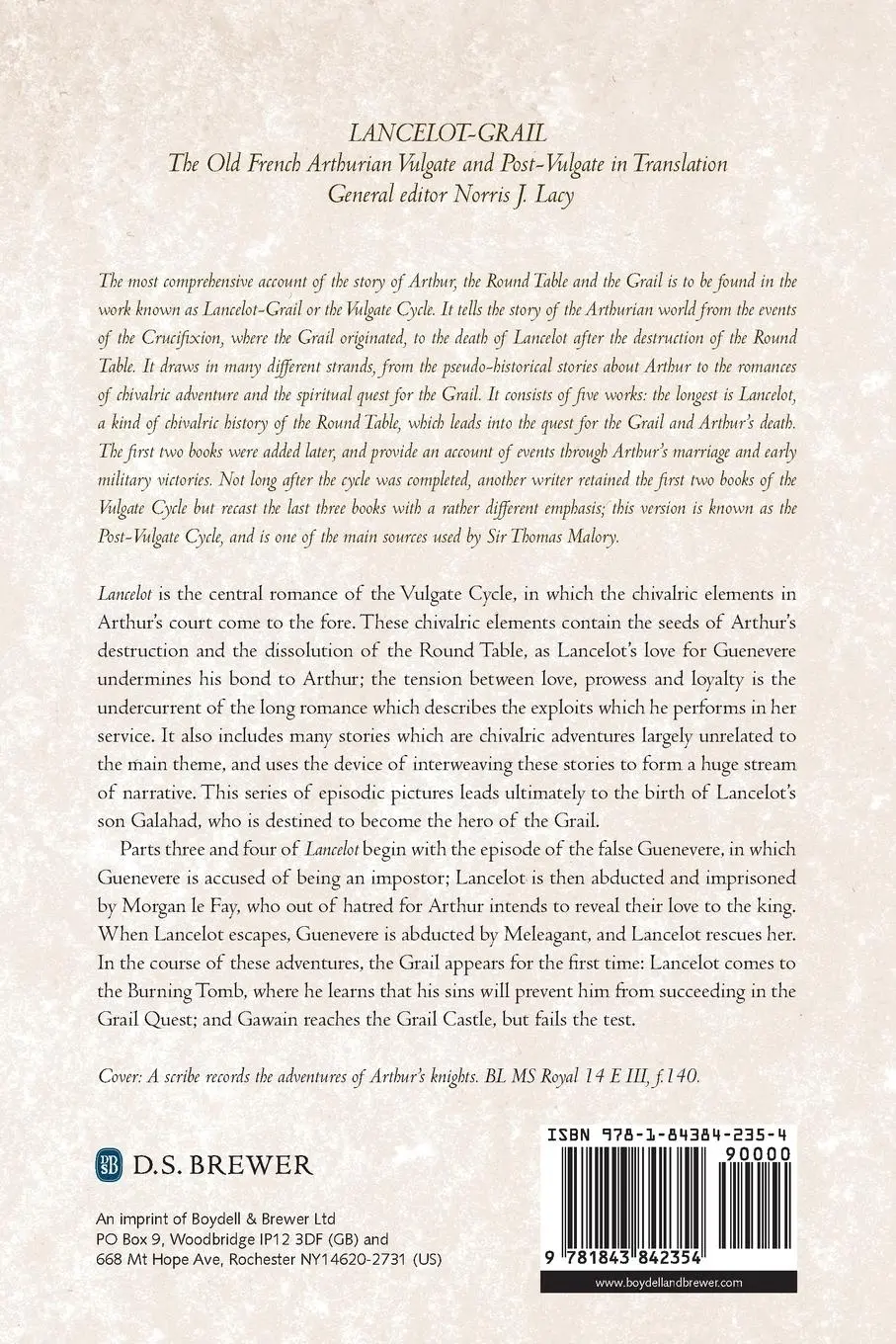 Rückseite: 9781843842354 | Lancelot, Part 3/Lancelot, Part 4 | Norris J Lacy | Taschenbuch | 2010
