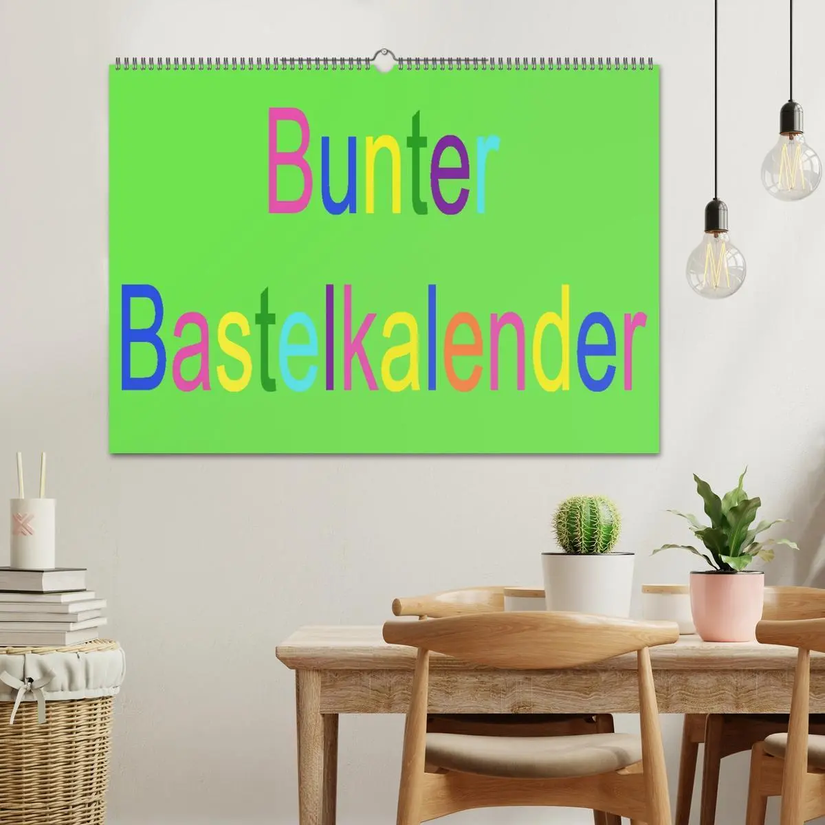 Bild: 9783516012354 | Bunter Bastelkalender (Wandkalender 2026 DIN A2 quer), CALVENDO...
