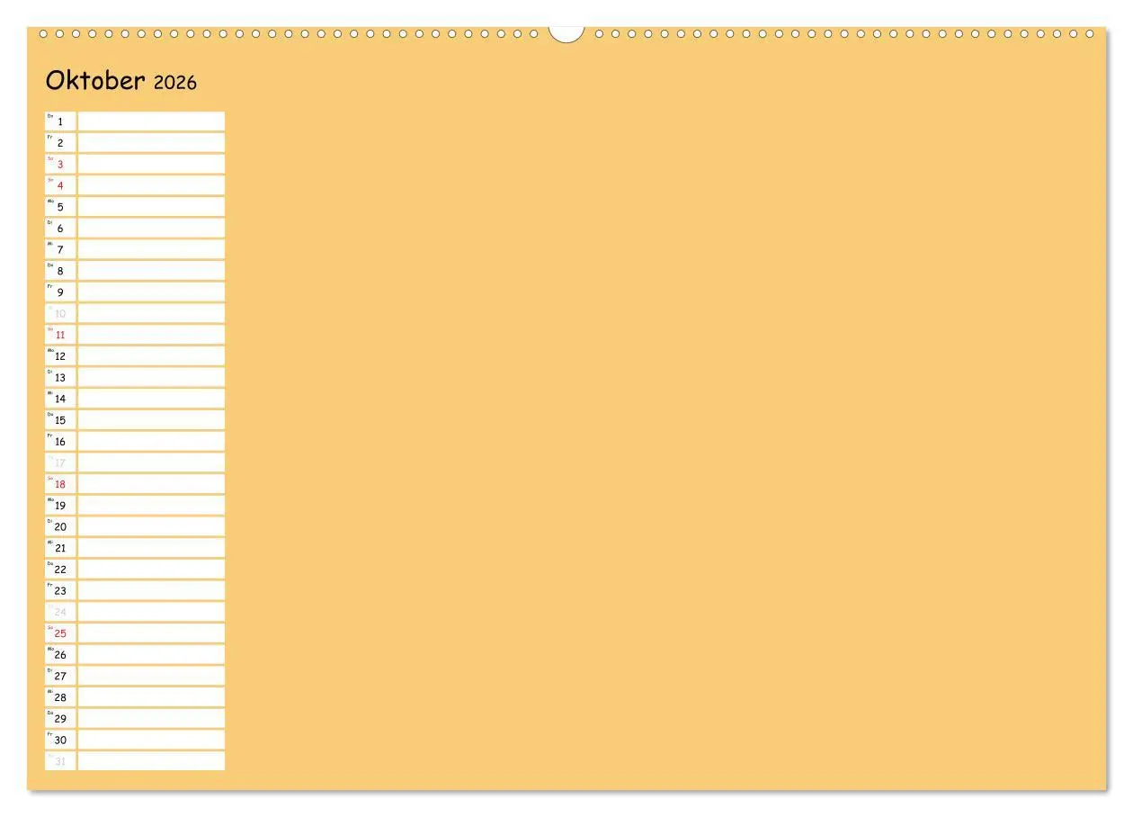 Bild: 9783516012354 | Bunter Bastelkalender (Wandkalender 2026 DIN A2 quer), CALVENDO...