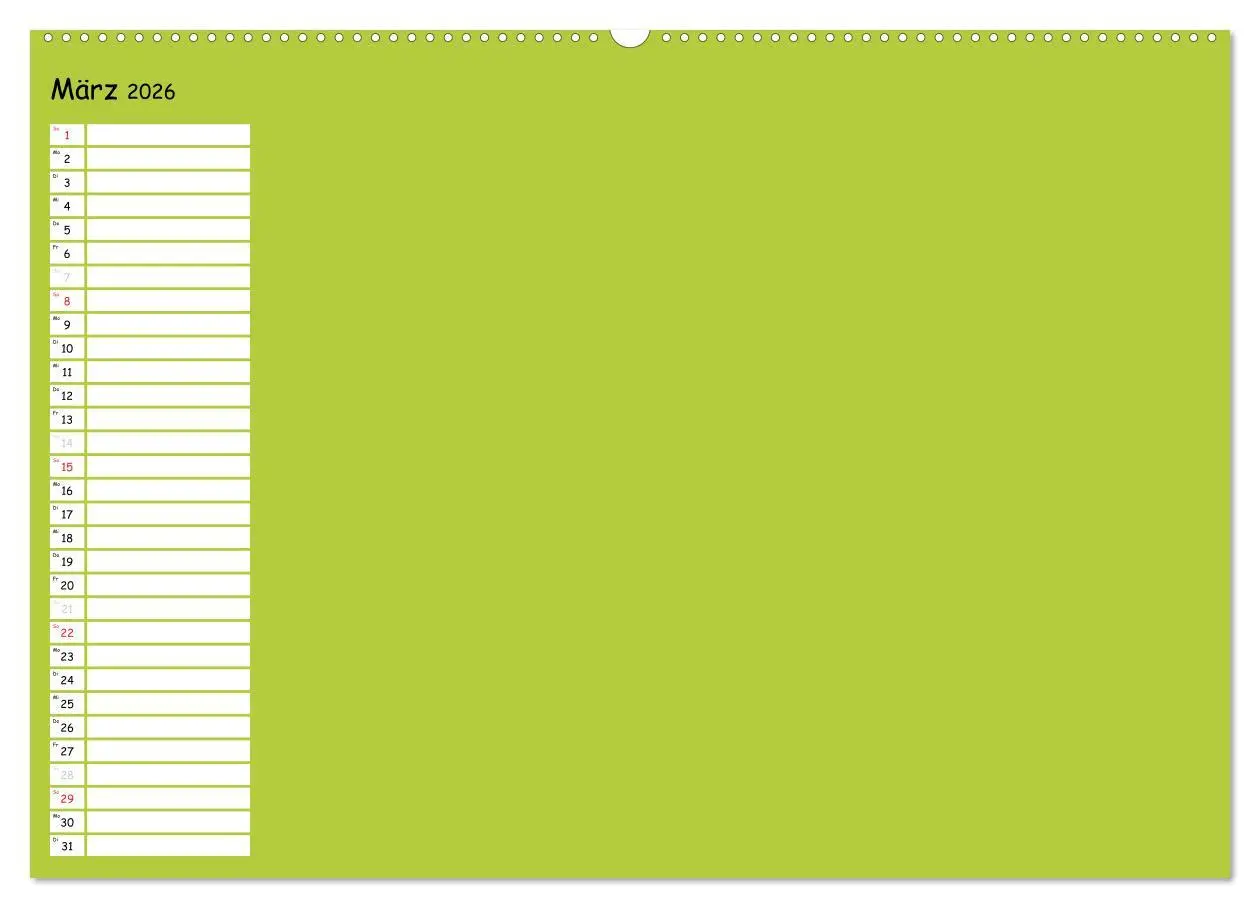 Bild: 9783516012354 | Bunter Bastelkalender (Wandkalender 2026 DIN A2 quer), CALVENDO...