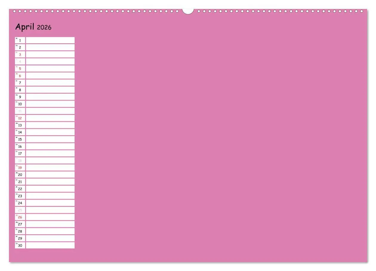 Bild: 9783516012354 | Bunter Bastelkalender (Wandkalender 2026 DIN A2 quer), CALVENDO...