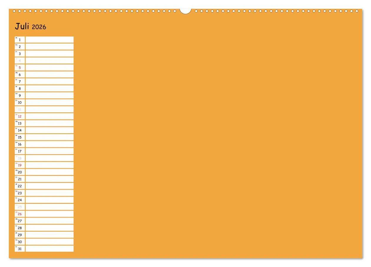 Bild: 9783516012354 | Bunter Bastelkalender (Wandkalender 2026 DIN A2 quer), CALVENDO...