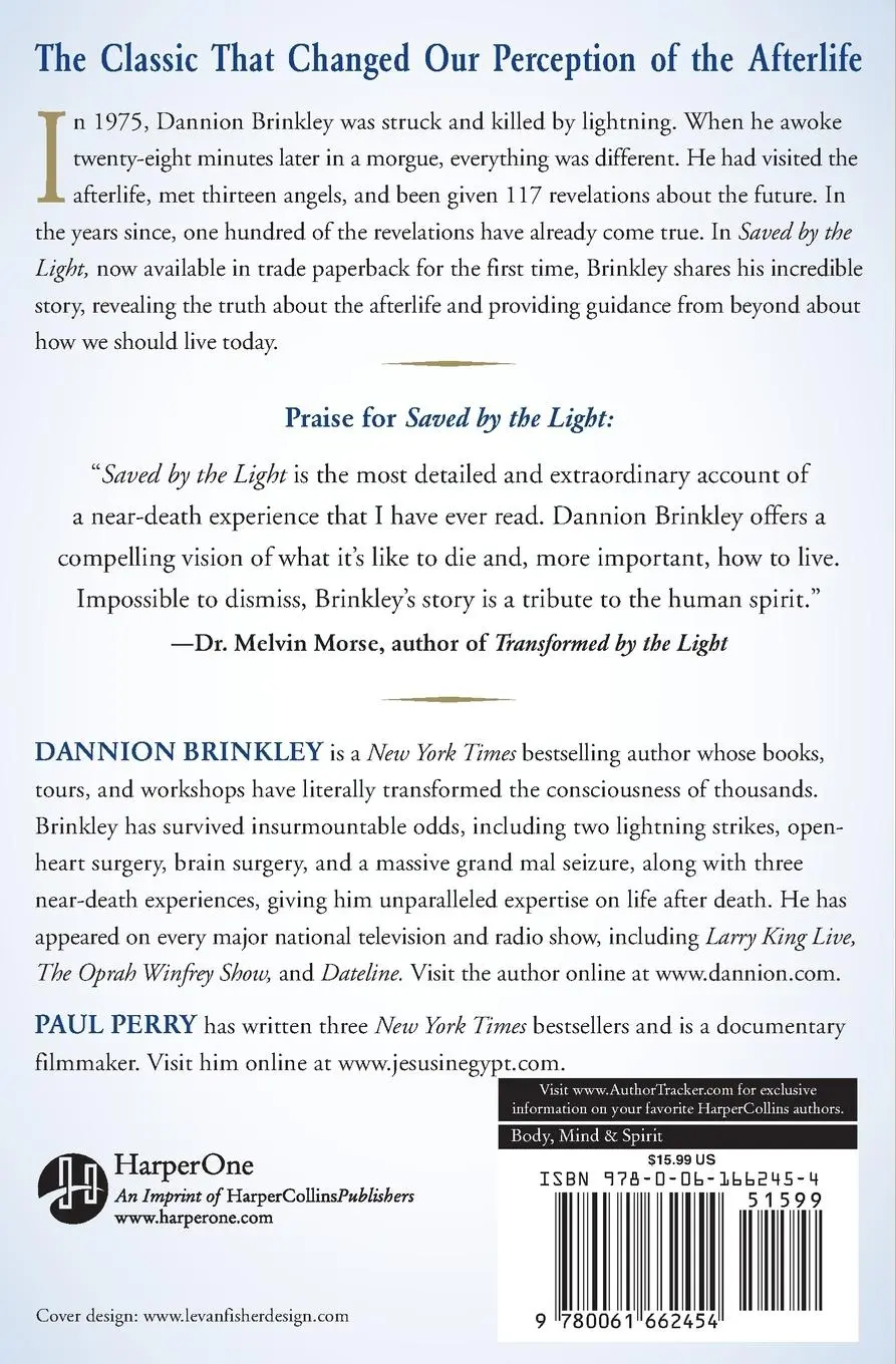 Rückseite: 9780061662454 | Saved by the Light | Dannion Brinkley (u. a.) | Taschenbuch | Englisch