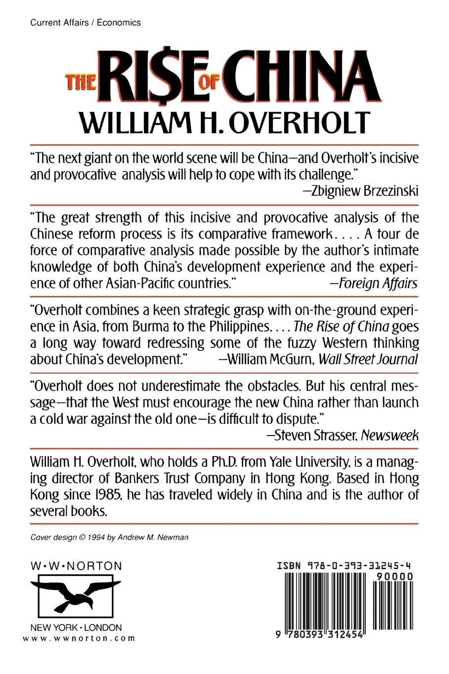 Rückseite: 9780393312454 | Rise of China | How Economic Reform Is Creating a New Superpower