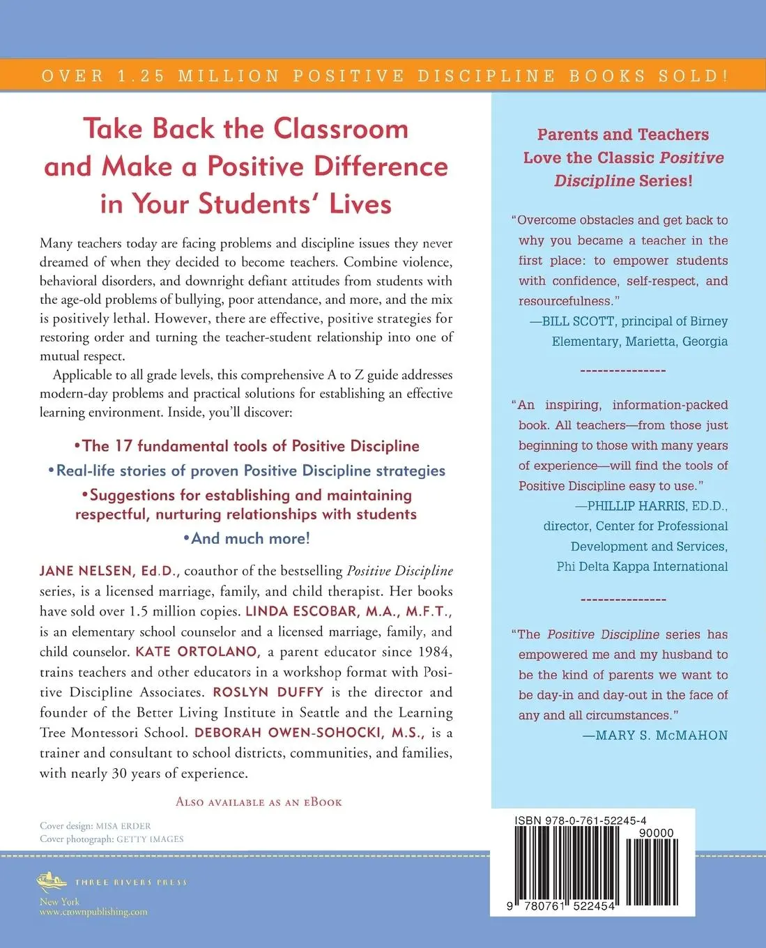 Rückseite: 9780761522454 | Positive Discipline | Jane Nelsen (u. a.) | Taschenbuch | Englisch