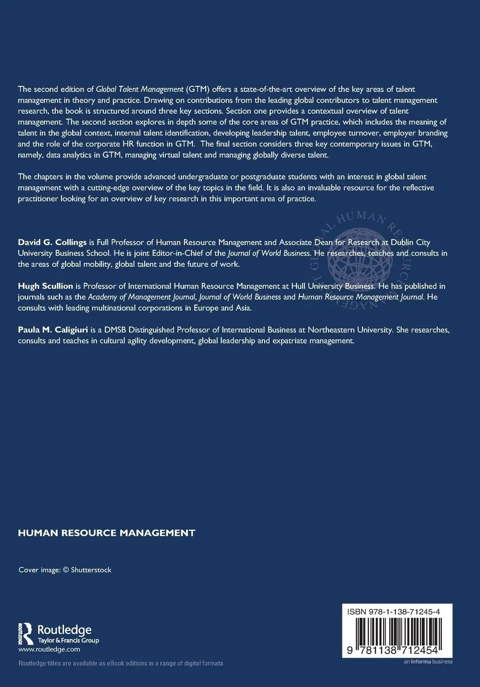 Rückseite: 9781138712454 | Global Talent Management | David G. Collings (u. a.) | Taschenbuch