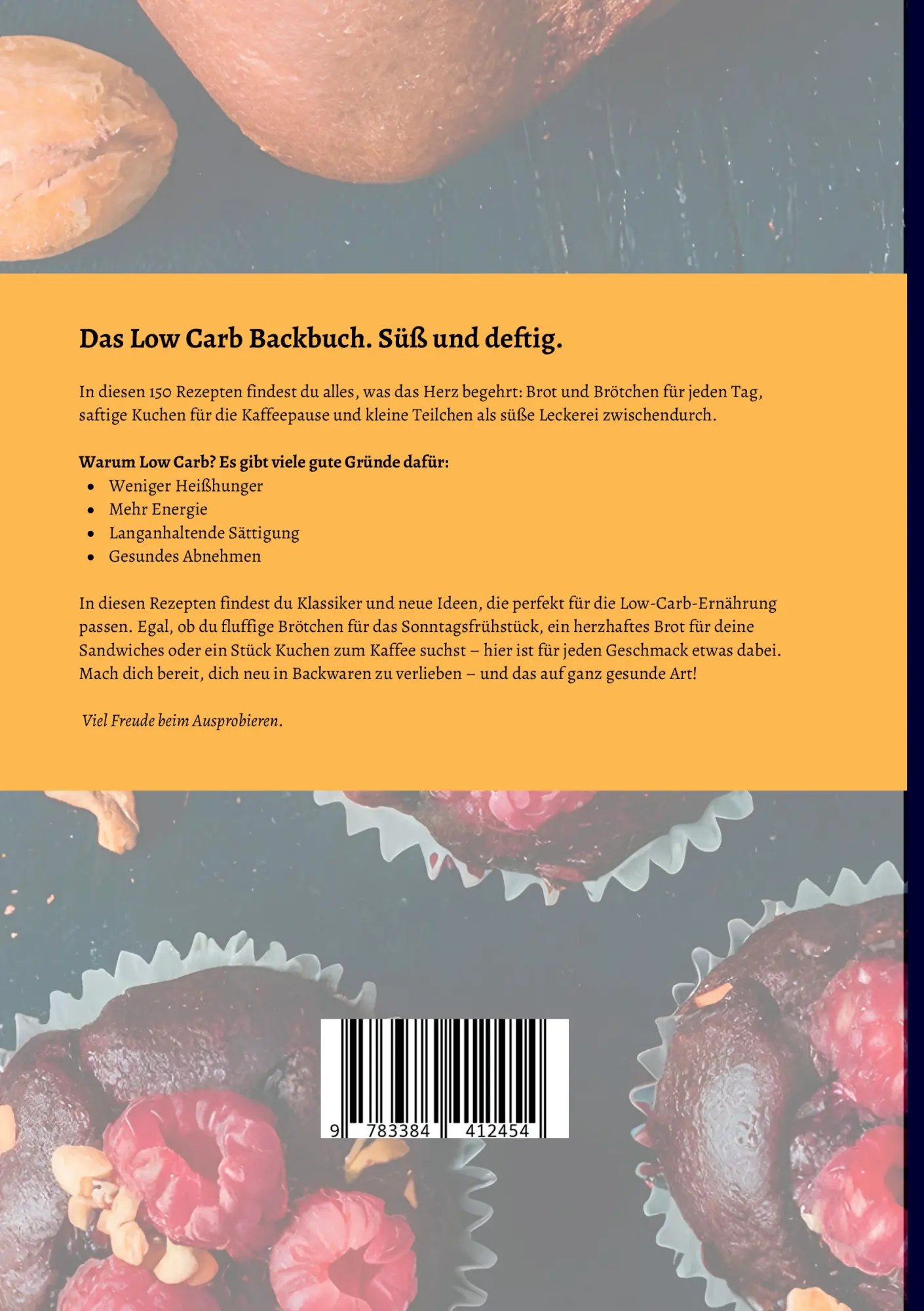 Rückseite: 9783384412454 | Low Carb Backbuch- 150 süße und deftige Low Carb Rezepte. | Winther
