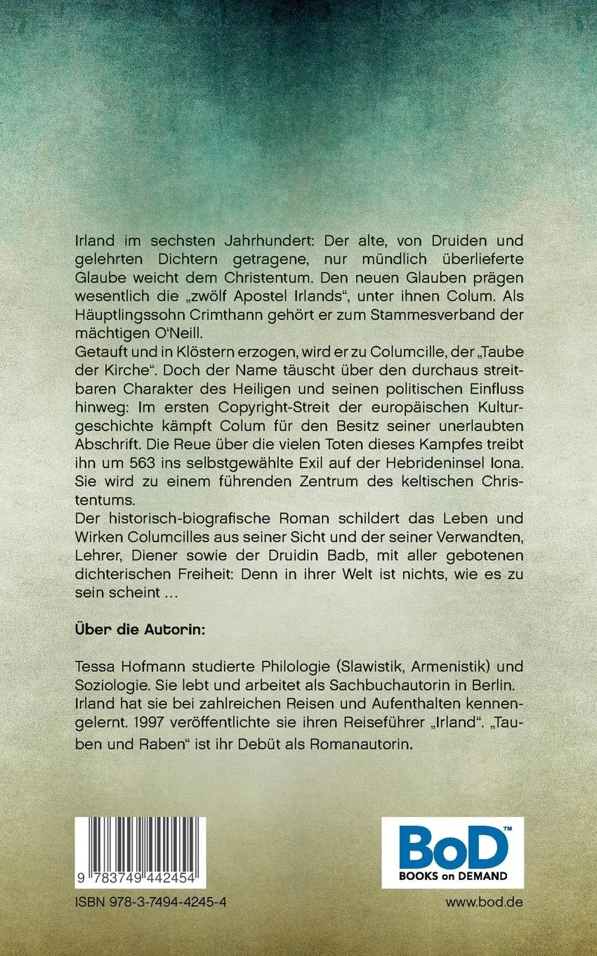 Rückseite: 9783749442454 | Tauben und Raben | Ein historischer Roman aus dem alten Irland | Buch