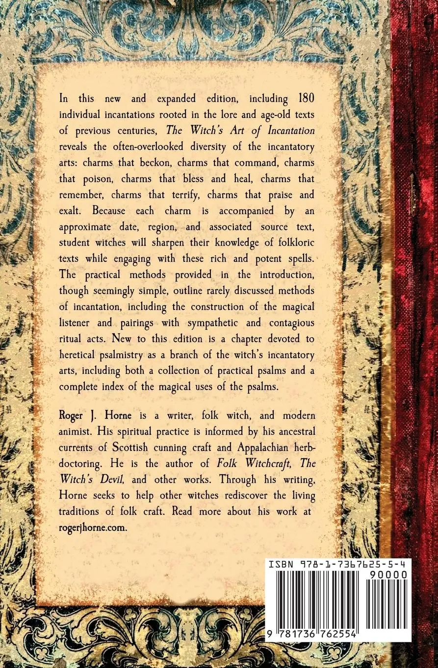 Rückseite: 9781736762554 | The Witch's Art of Incantation | Roger J. Horne | Taschenbuch | 2023
