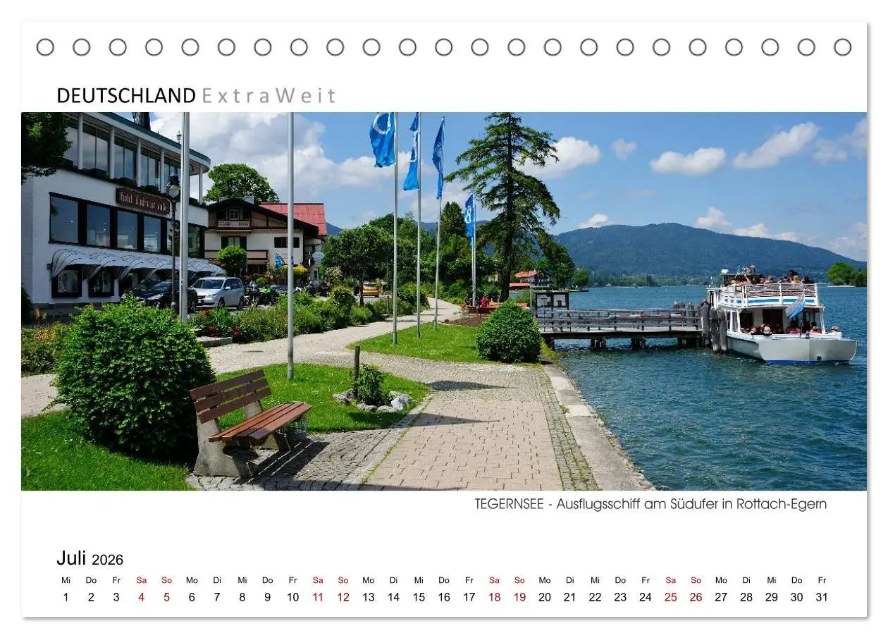Bild: 9783457832554 | Weißblaue Impressionen vom Tegernsee (Tischkalender 2026 DIN A5...