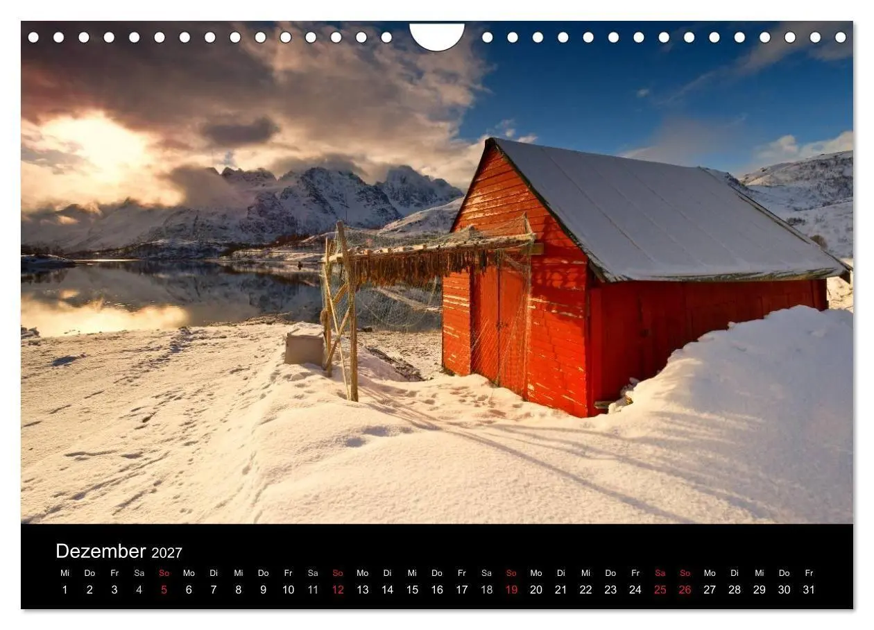 Bild: 9783594212554 | Norwegen (Wandkalender 2027 DIN A4 quer), CALVENDO Monatskalender