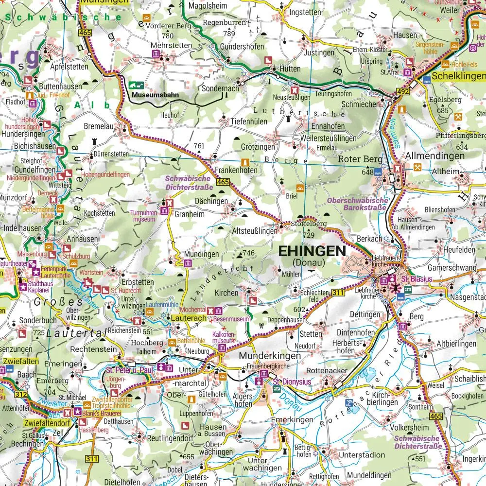 Bild: 9783707922554 | Schwäbische Alb, Freizeitkarte 1:190.000, freytag &amp; berndt | Berndt