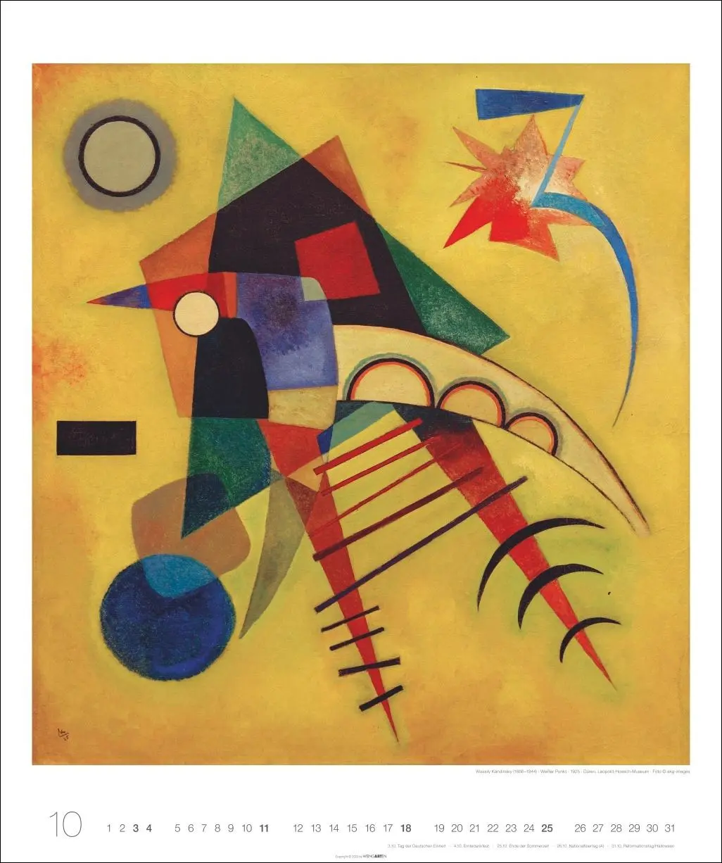 Bild: 9783839902554 | Wassily Kandinsky Edition Kalender 2026 | Wassily Kandinsky | Kalender