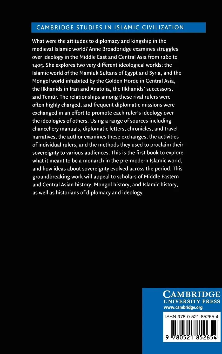 Rückseite: 9780521852654 | Kingship and Ideology in the Islamic and Mongol Worlds | Broadbridge