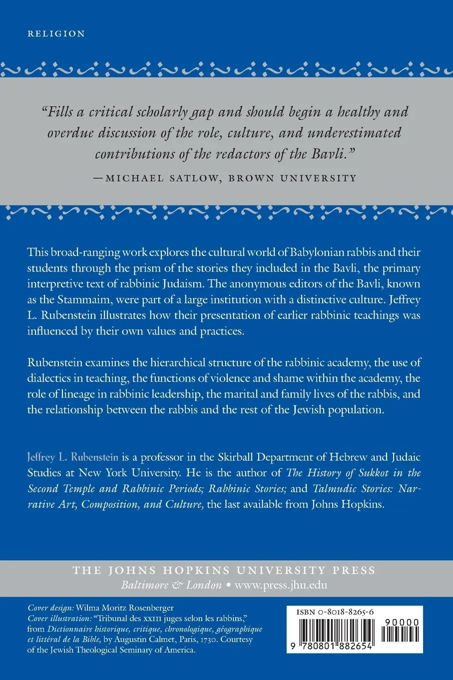 Rückseite: 9780801882654 | The Culture of the Babylonian Talmud (Revised) | Jeffrey L Rubenstein