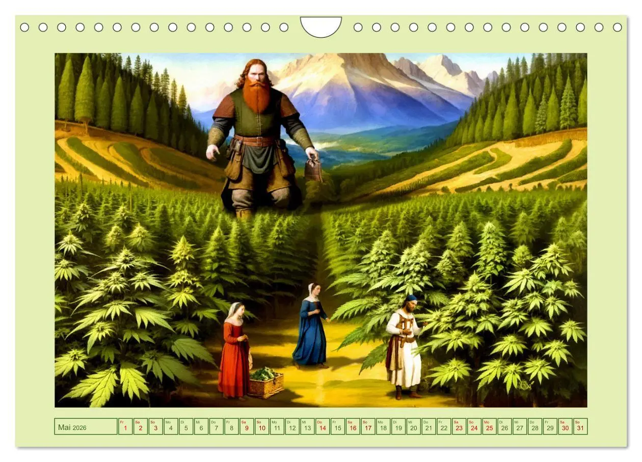 Bild: 9783457372654 | Marihuana-Mythen (Wandkalender 2026 DIN A4 quer), CALVENDO...