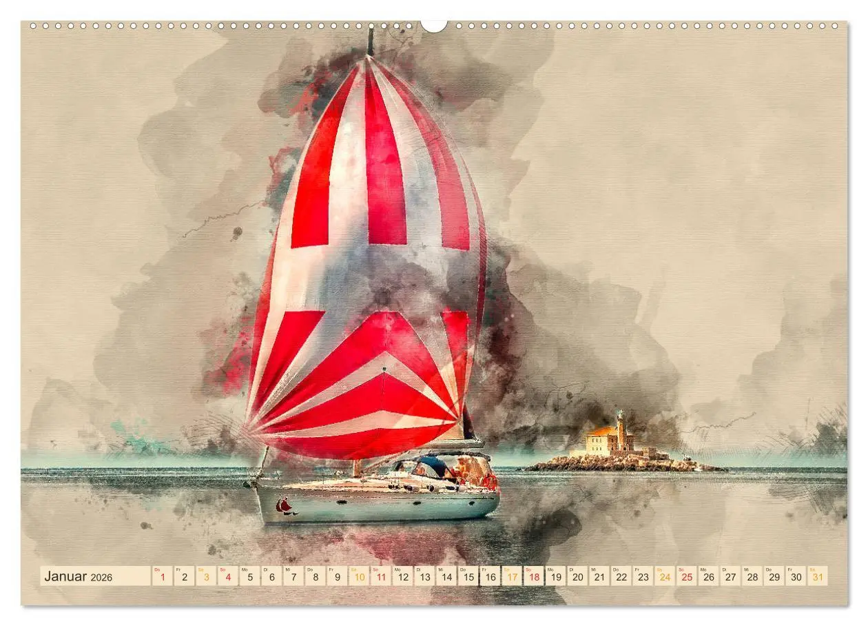 Bild: 9783457752654 | Ich liebe Segeln (hochwertiger Premium Wandkalender 2026 DIN A2...