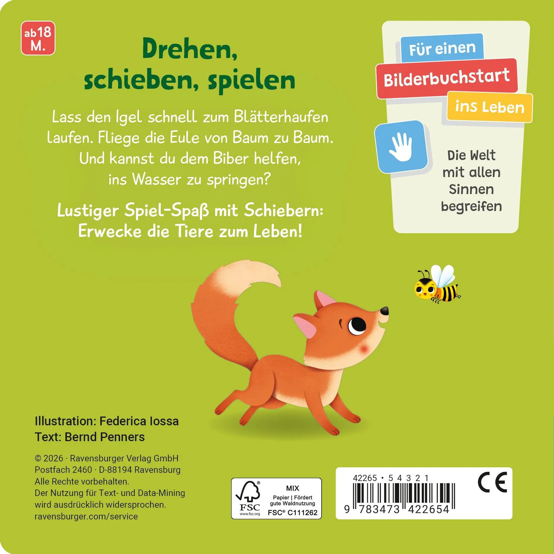 Bild: 9783473422654 | Mein Schiebe-Mitmachbuch - Waldtiere | Bernd Penners | Buch | 12 S.